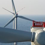Offshore windfarm Alpha Ventus. Borkum, Nordsee. AREVA WIND